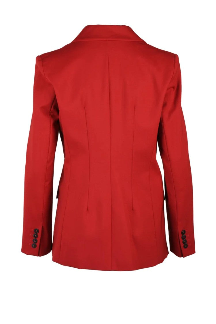 Marella Nuptial Double-Breasted Blazer - Red