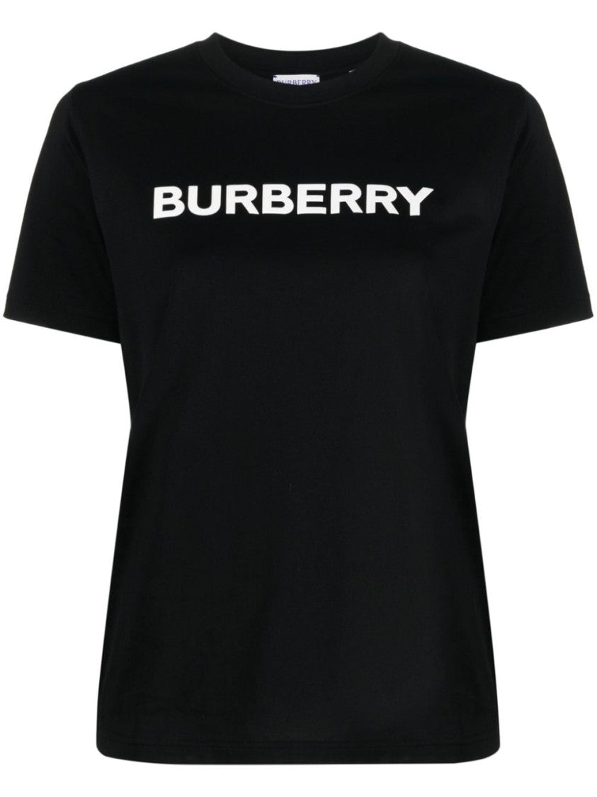 Burberry Relaxed-Fit Black T-Shirt With Contrasting Logo