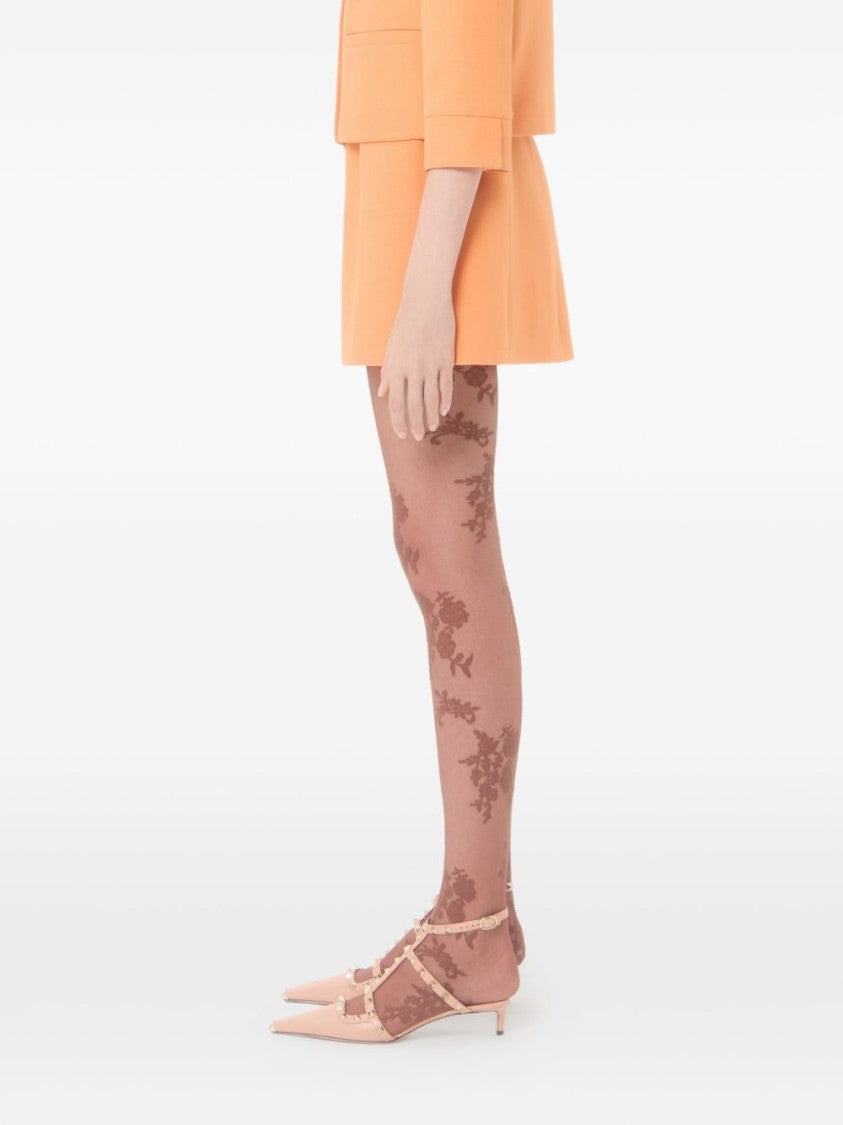 Valentino Garavani Crepe Couture Heart Jewel Skirt