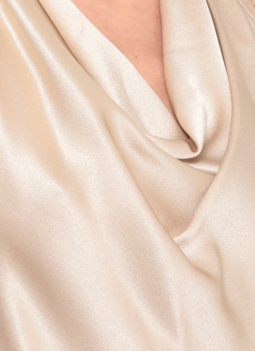 Antonelli Firenze Sleeveless Silk Blend Maxi Dress With Sequin Details