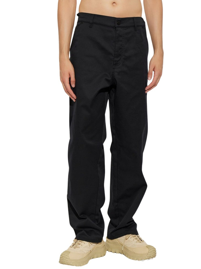 Moncler Straight-Leg Moncler Logo Patch Cotton-Blend Pants