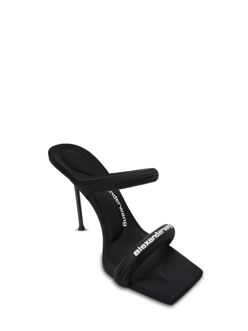 Alexander Wang High Stiletto Heel Sandals With Tubular Webbing Straps