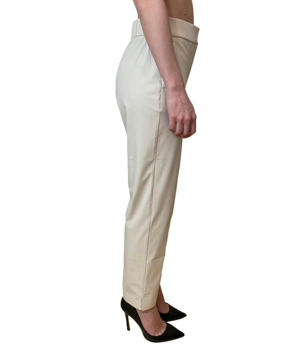 Max Mara Ivory White Mmlpaio Polyamide Trousers