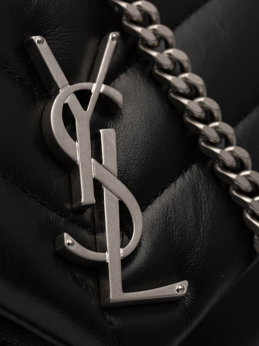 Saint Laurent Small Handbag With Quilted Chevron Design