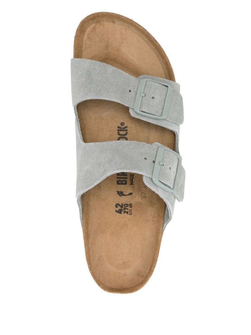 Birkenstock Suede Sandals With Adjustable Straps