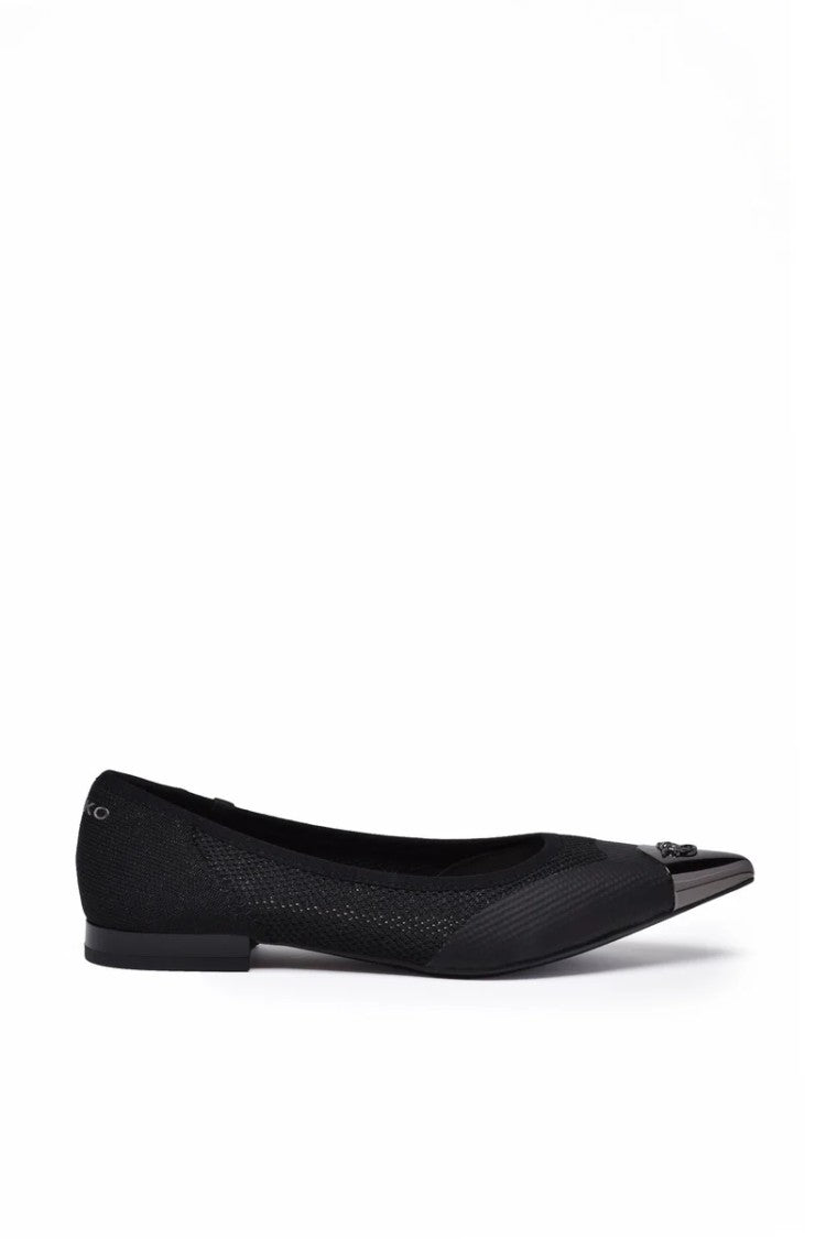 Pinko Fabric Ballerina Logo - Black