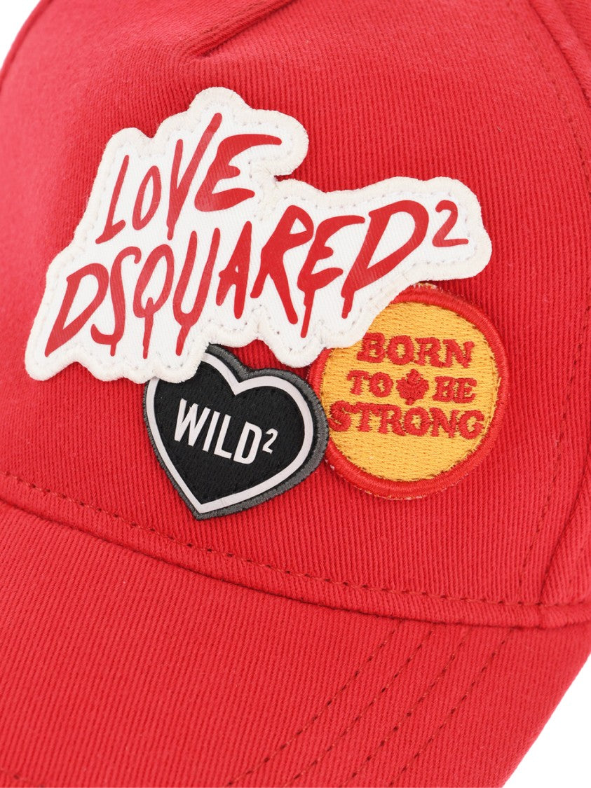 Dsquared2 Logo Patch Baseball Cap