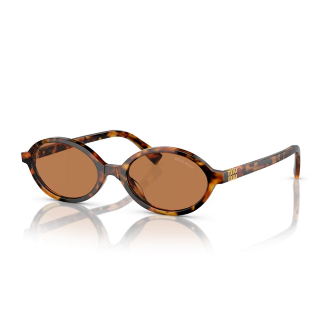 Luxottica Italia S.R.L Light Havana Regard 0Mu 04Zs Acetate Oval Sunglasses