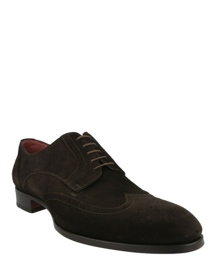 Brioni Blücher Brók Suede Wingtip Brogue Shoes