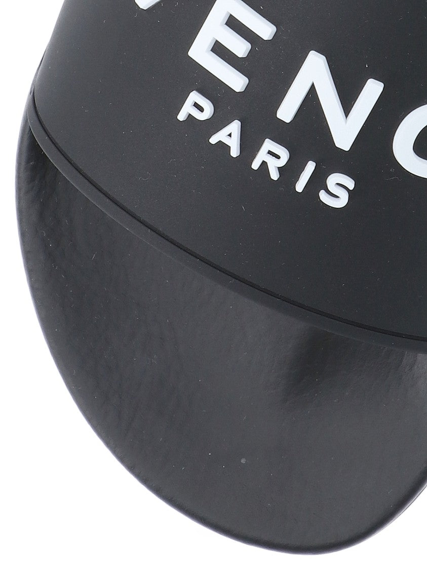 Givenchy Black Rubber Logo Slide