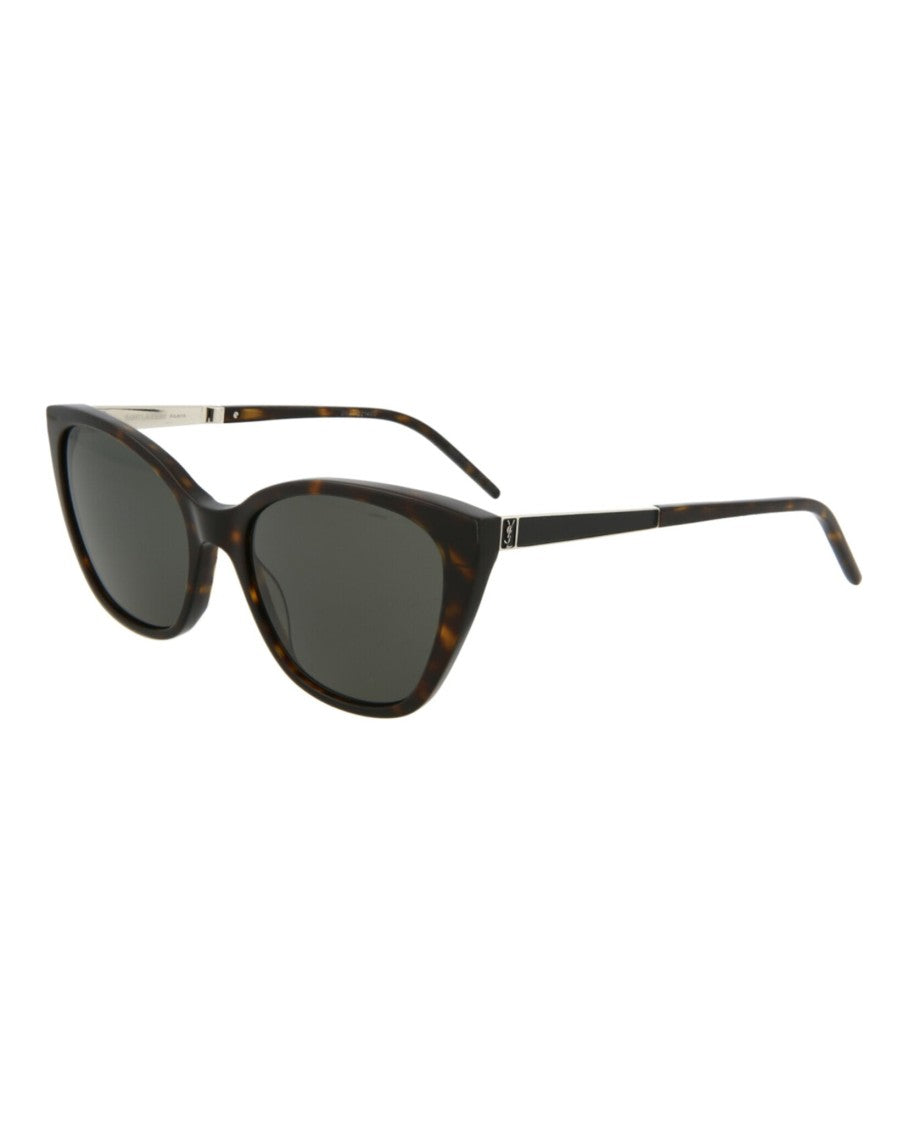 Saint Laurent Cat Eye-Frame Acetate Sunglasses With Tortoiseshell Pattern