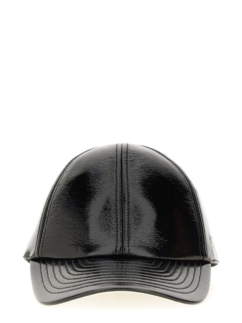 Courrèges Structured Black Baseball Cap