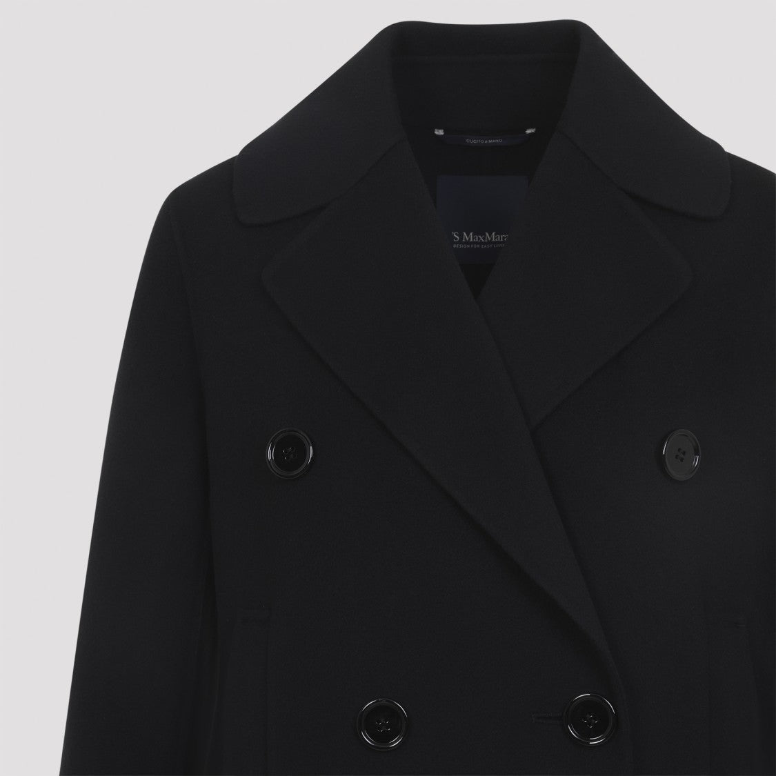 Max Mara Long Tailored Coat With Double-Breasted Front