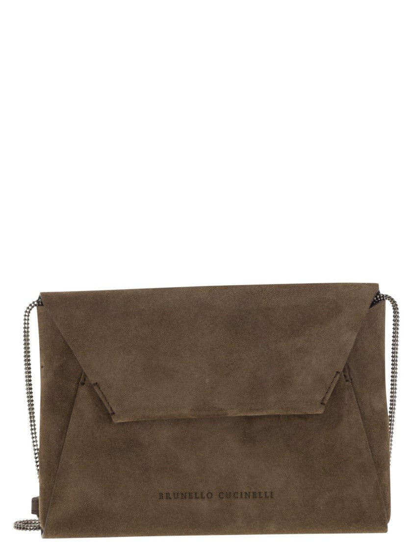 Brunello Cucinelli Bc Duo Suede Clutch Bag