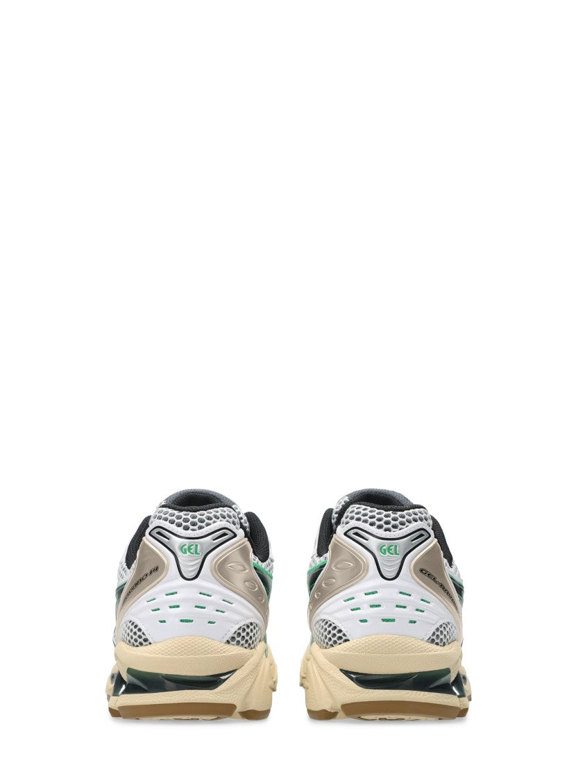 Asics Dynamic White Mesh And Synthetic Leather Sneakers