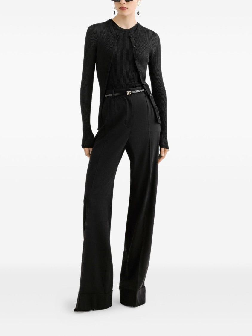 Dolce & Gabbana Straight-Leg Trousers With Double Pleats