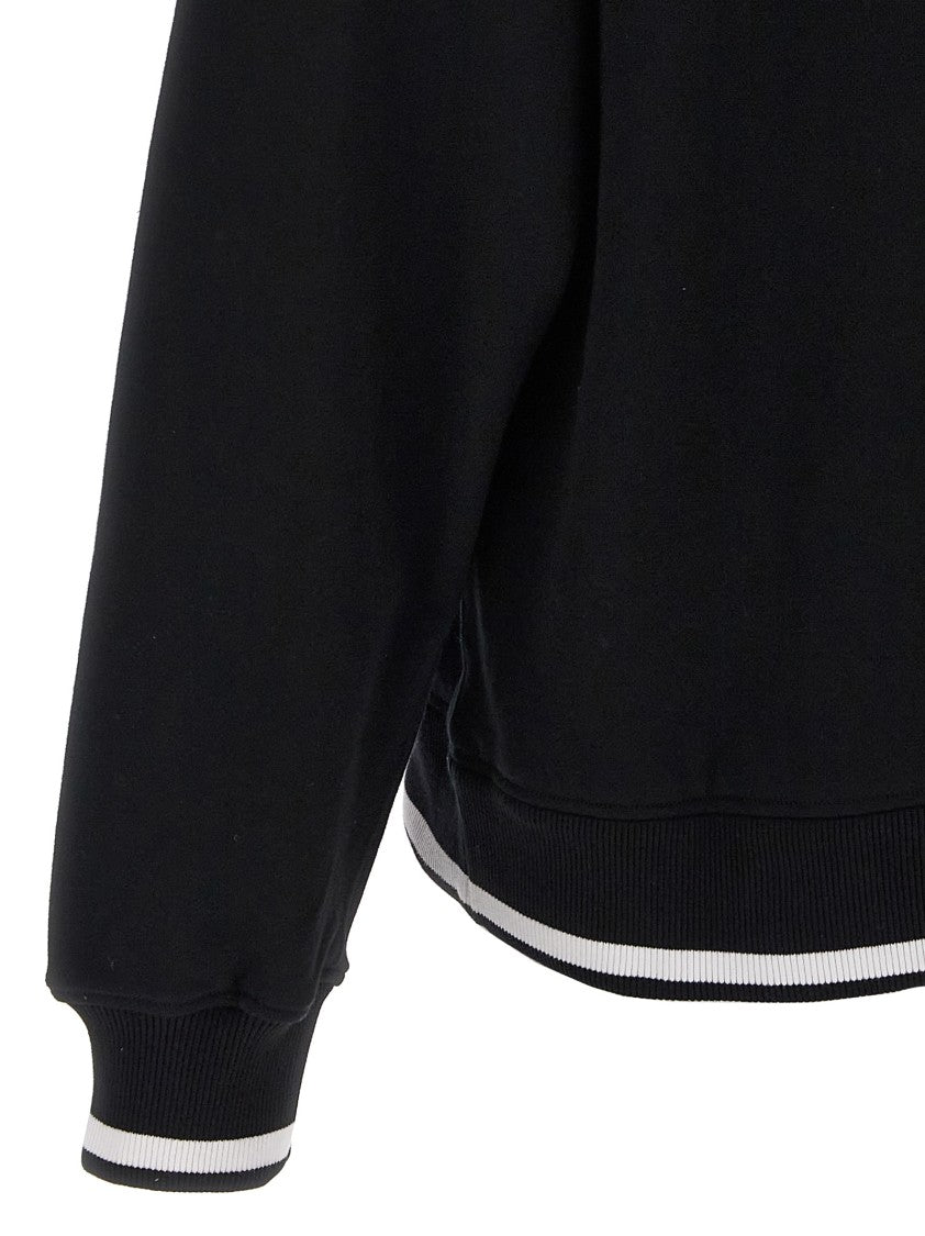 Dolce & Gabbana Embossed Logo Print Cotton Sweatshirt