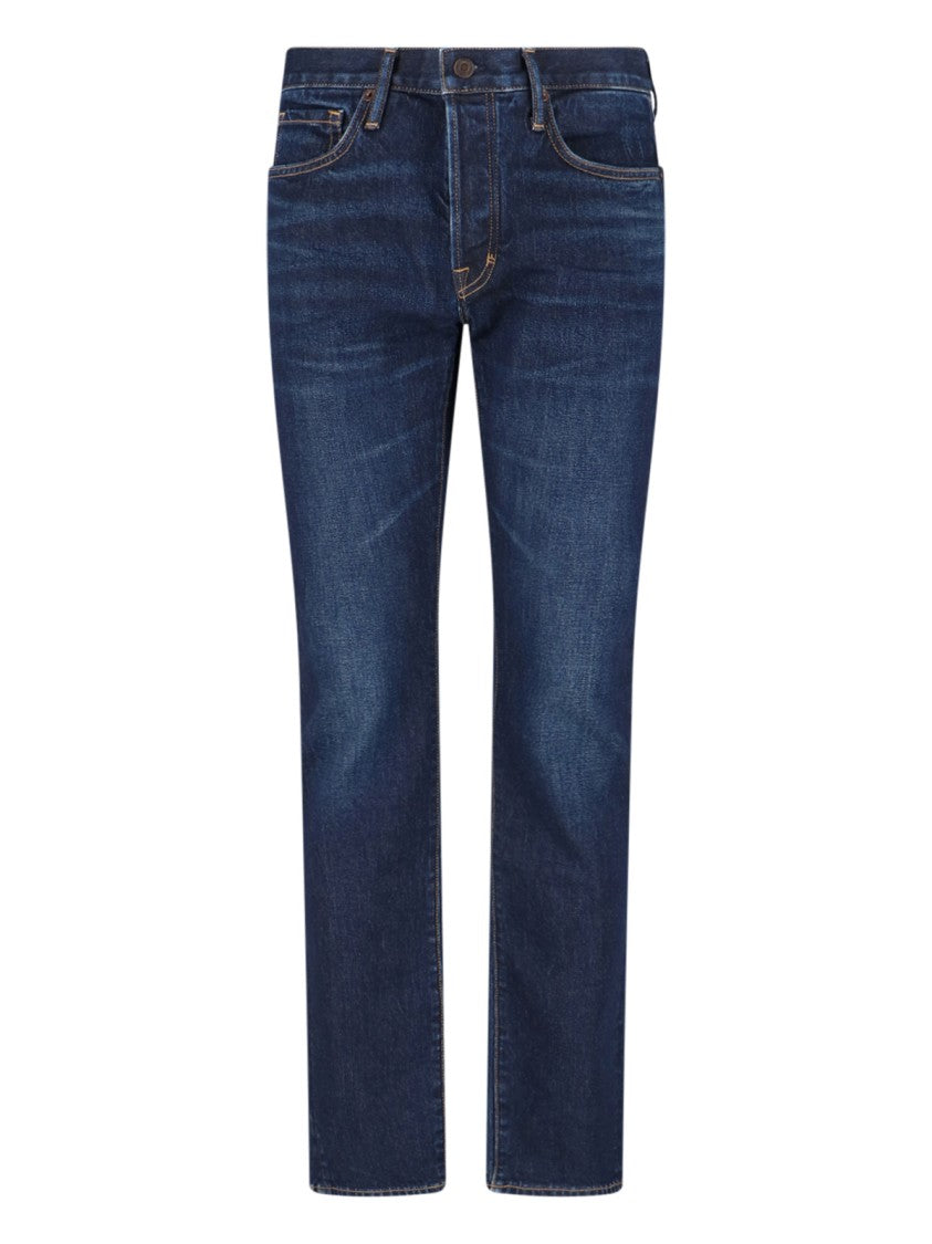 Tom Ford Straight-Leg Denim Jeans With Timeless Design