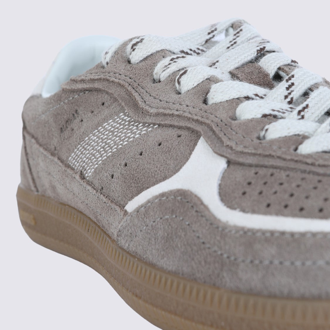 Alohas Low-Top Suede Sneakers With Gum Rubber Sole