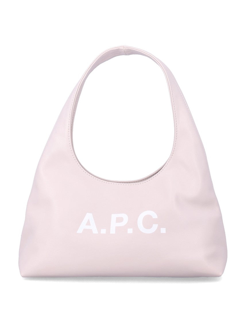 A.P.C. White Recycled Leather Baby Ninon Bag