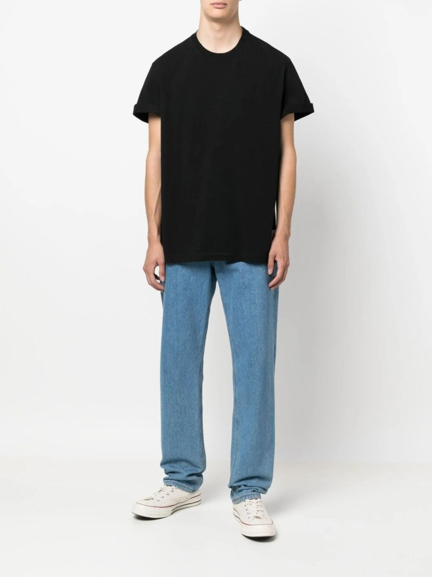 Golden Goose Regular-Fit Black Cotton T-Shirt With Minimalist Accents