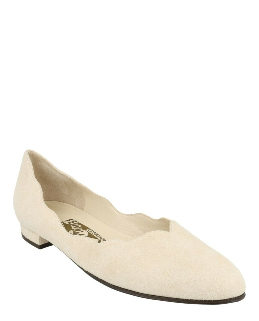 Ferragamo Turchina Archive Limited Edition 1960S Suede Ballet Flats