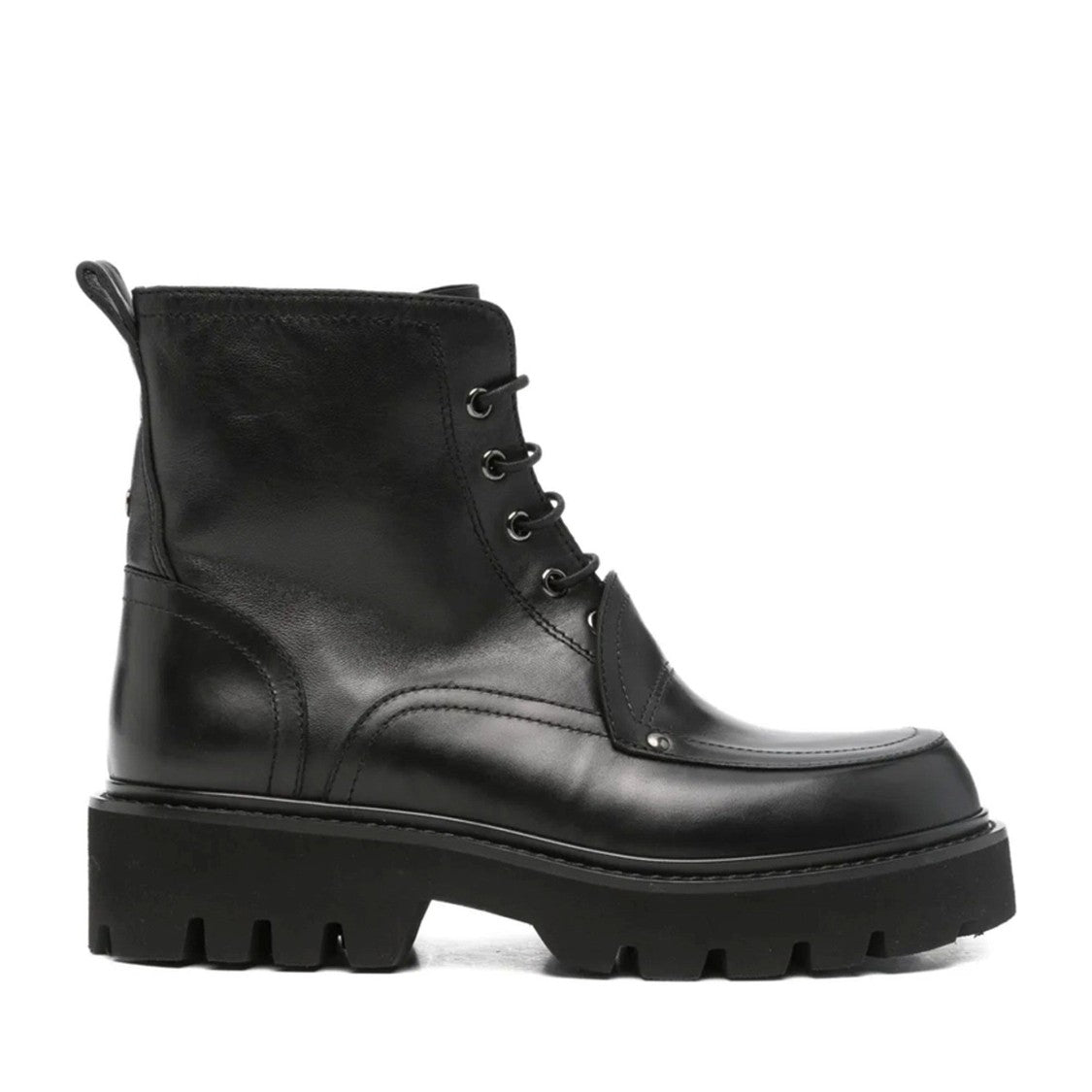 Premiata Black Sheep Leather Lace-Up Boots