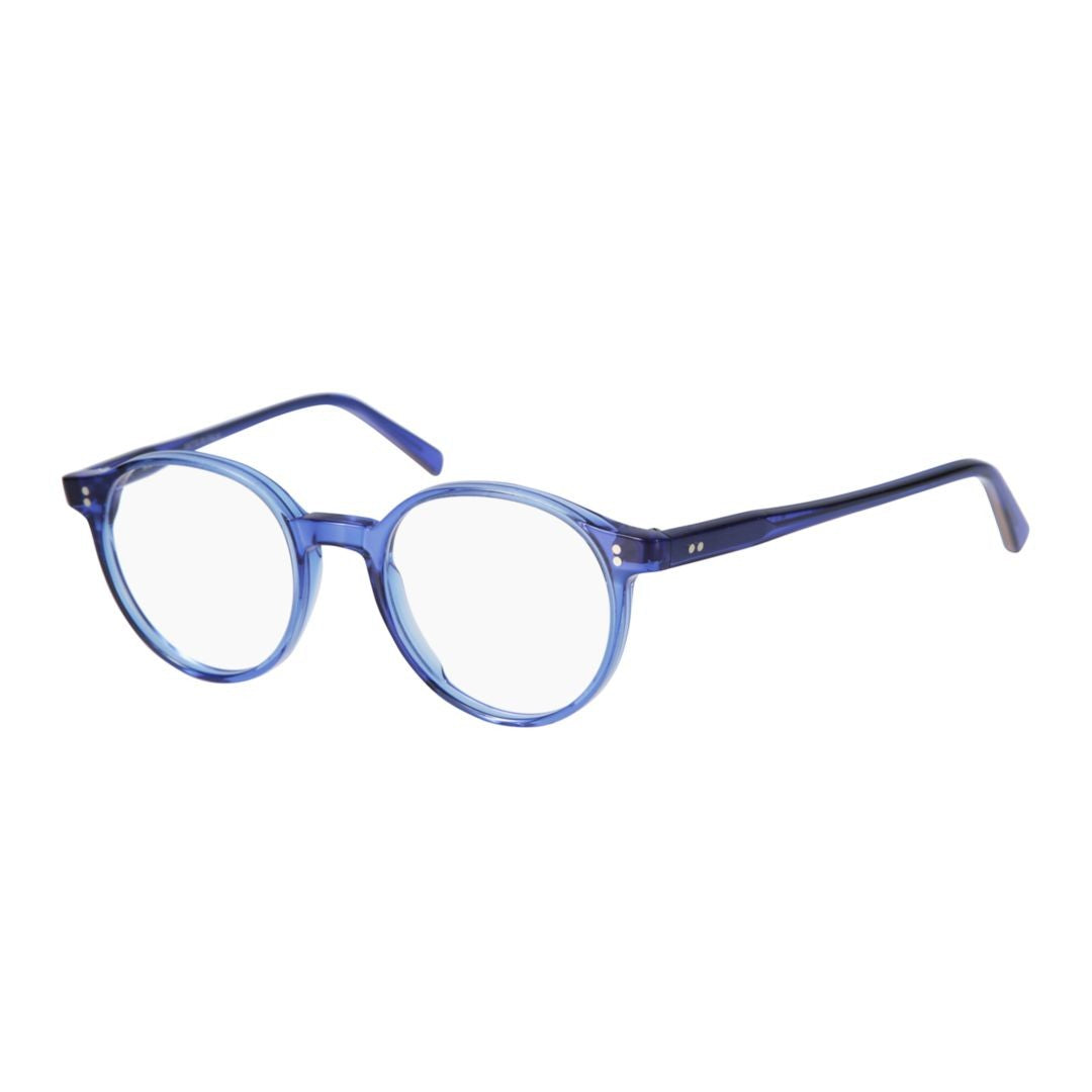 Kador Panto/N Translucent Blue Gradient Round Frame Eyeglasses
