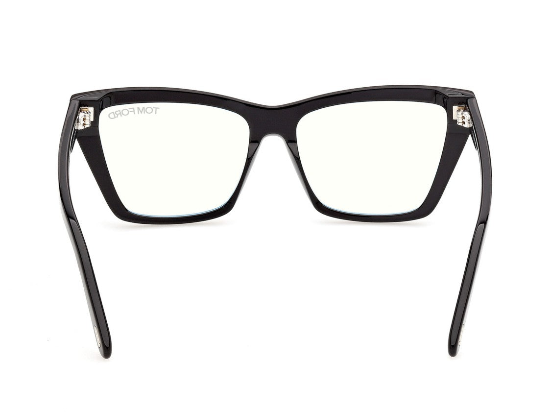 Tom Ford Ft6189-B Oversized Silver Detail Acetate Square Sunglasses
