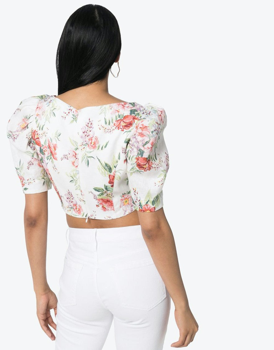 Zimmermann Bellitude Laced Crop Top