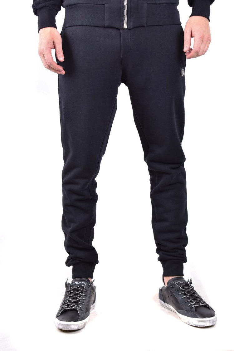 Philipp Plein Black Cotton-Polyester Jogger Sweatpants