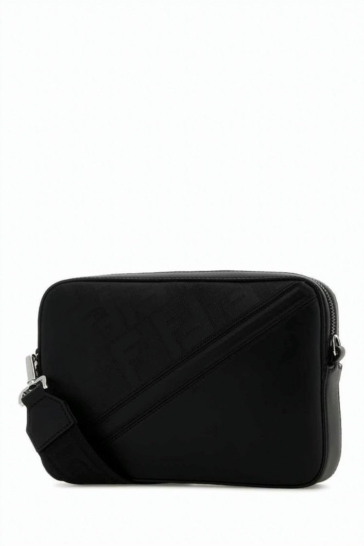 Fendi Diagonal-Embossed Calf Leather Camera Case
