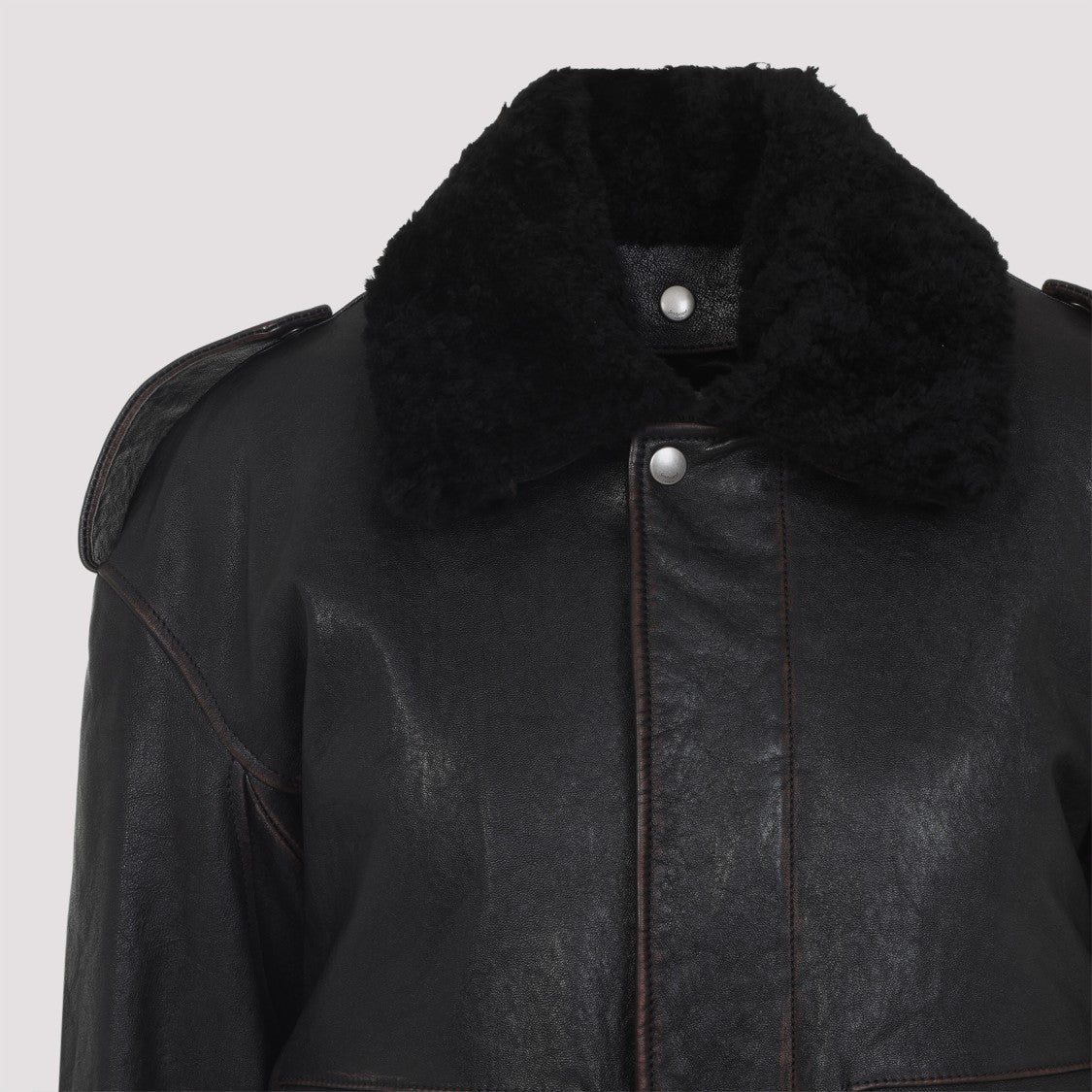 Saint Laurent Black Lamb Leather Jacket