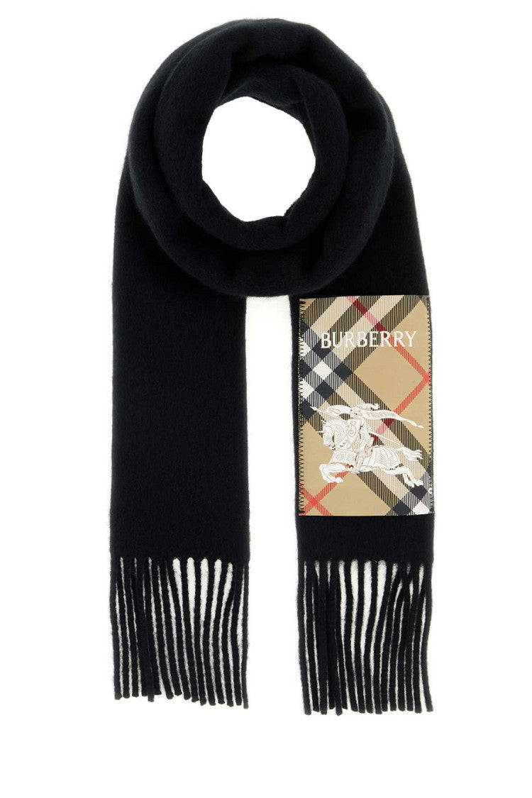 Burberry Black Cashmere Scarf
