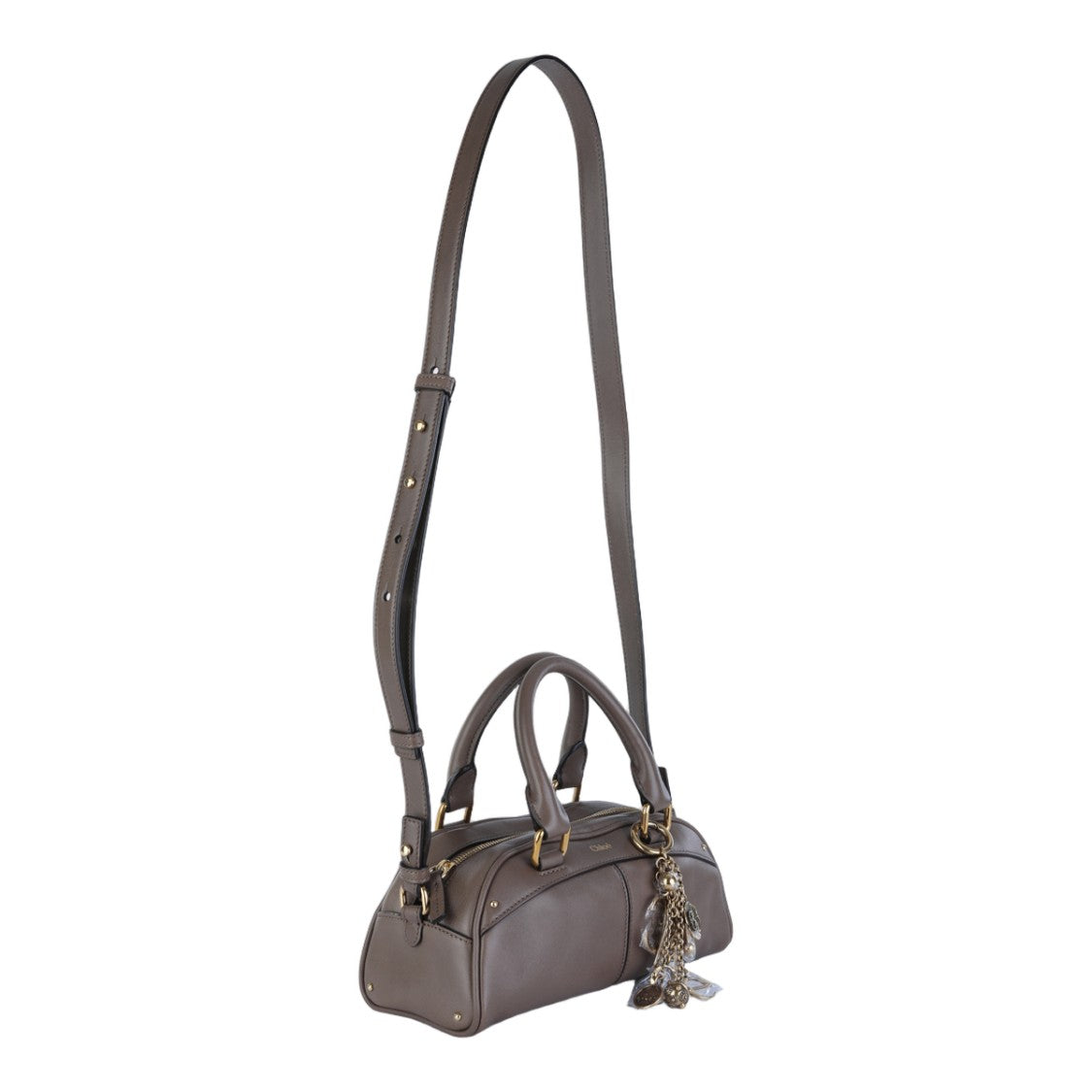 Chloé Elongated Rectangular Chloè Handbag With Gold-Tone Accents