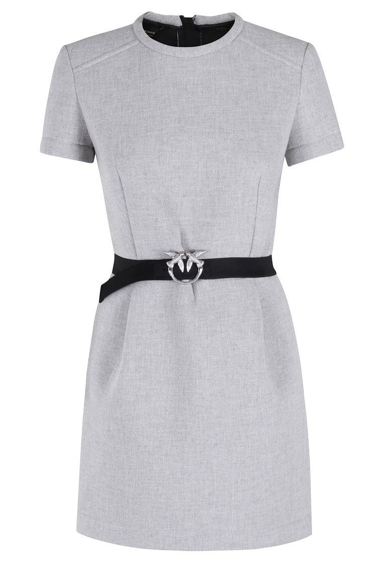 Pinko Tailored Grey Dress With Removable Belt