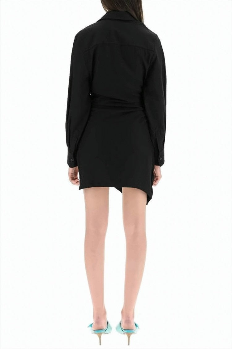 Jacquemus Midi Dress With Deep V Neckline