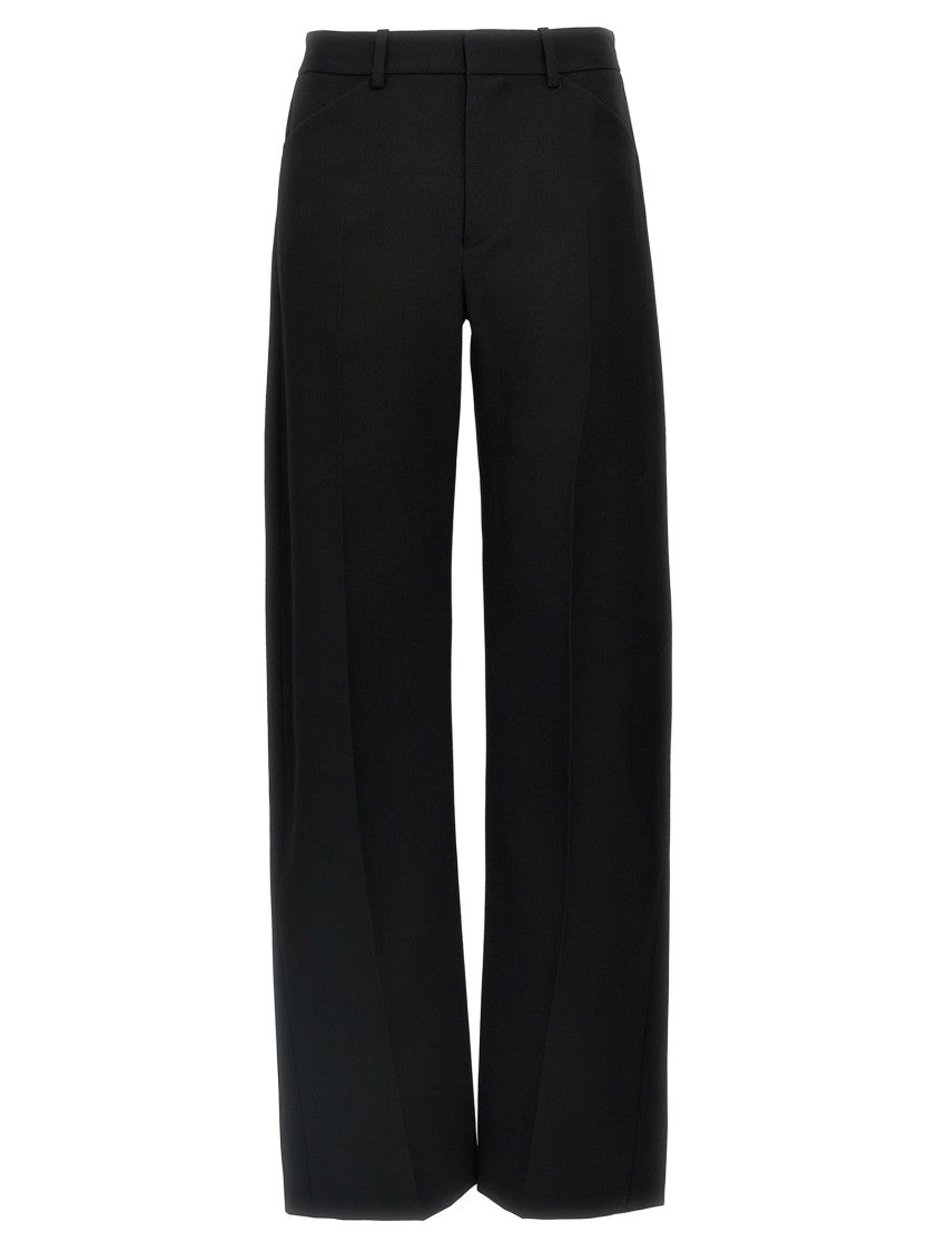 Alexander Wang Arched Leg Wool Pants With Tailored Silhouette