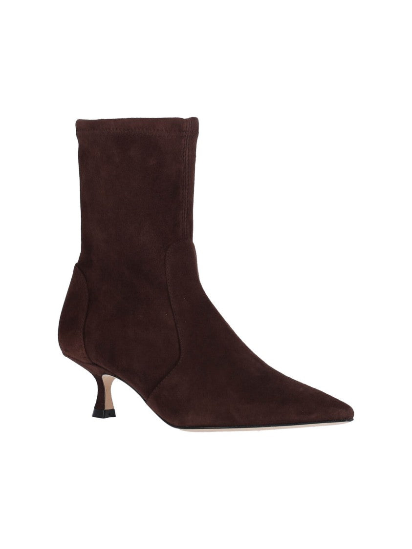 Stuart Weitzman "Naomi 50" Ankle Boots – Black