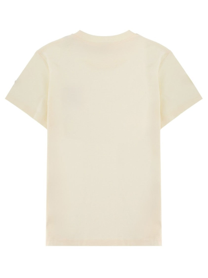Moncler Crew Neck Minimalist Logo Cotton T-Shirt