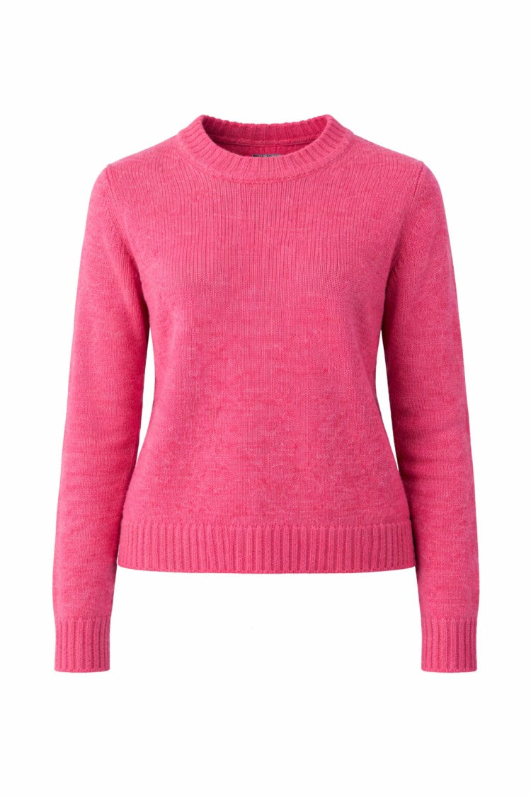 Fabrizio Del Carlo Women’S Pink Wool Crewneck Sweater