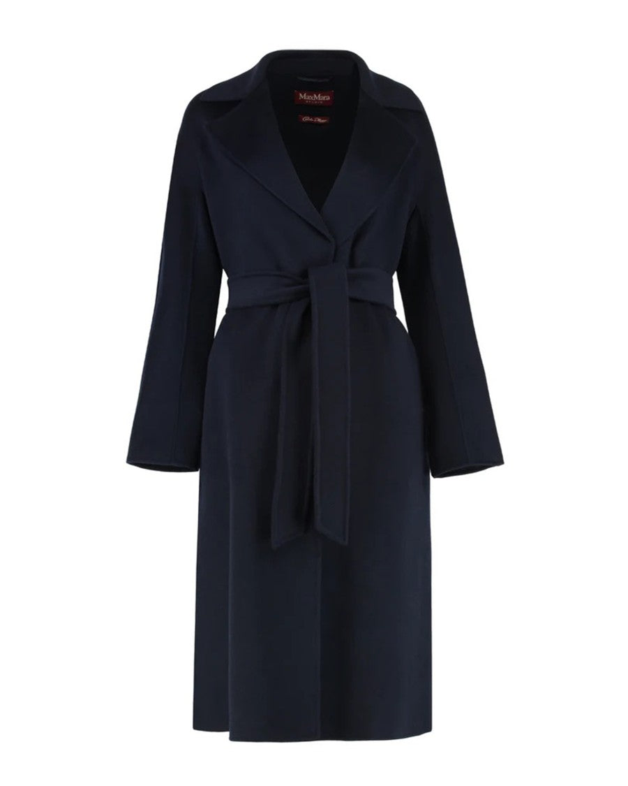 Max Mara Cles Coat In Blue