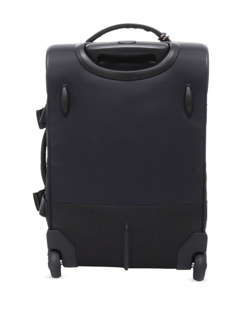 K-Way Compact Black Suitcase With Four Wheels