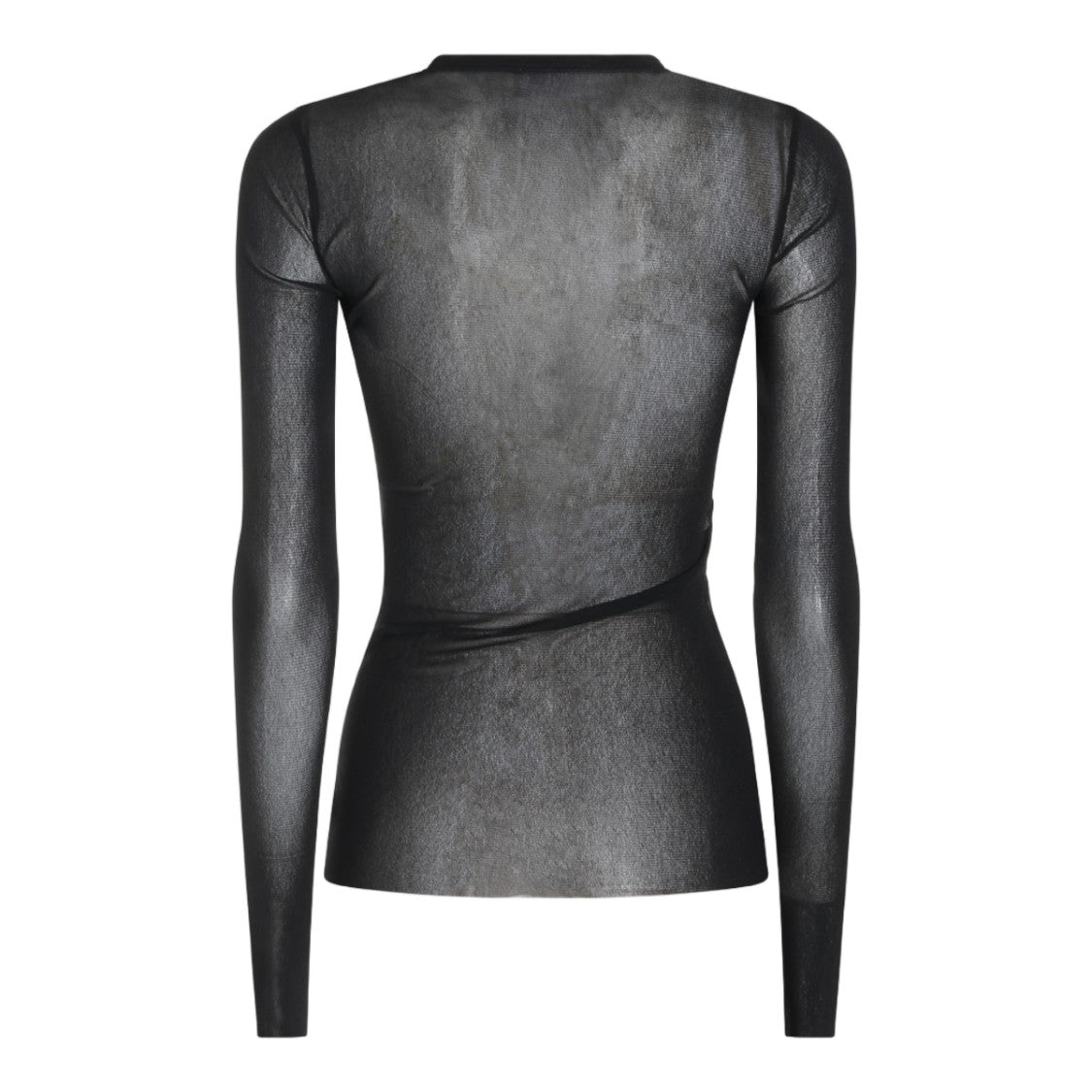 Jean Paul Gaultier Fitted Sheer Mesh Round-Neck Top