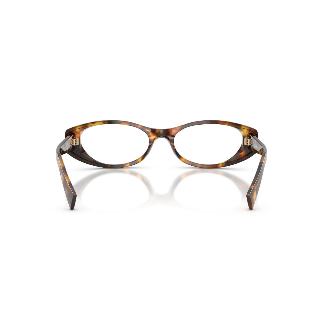 Miu Miu 0Mu 03Zv Tortoiseshell Oval Frame Eyeglasses