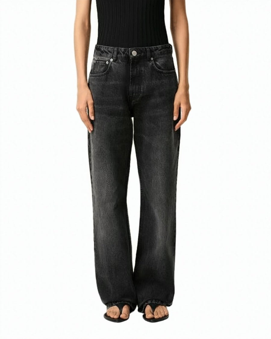 Ami Paris Relaxed Wide-Leg Cotton Jeans