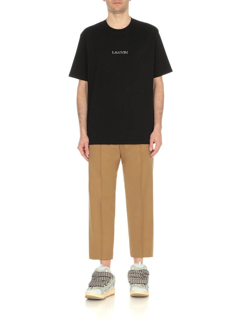 Lanvin Light Blue Leather Sneakers