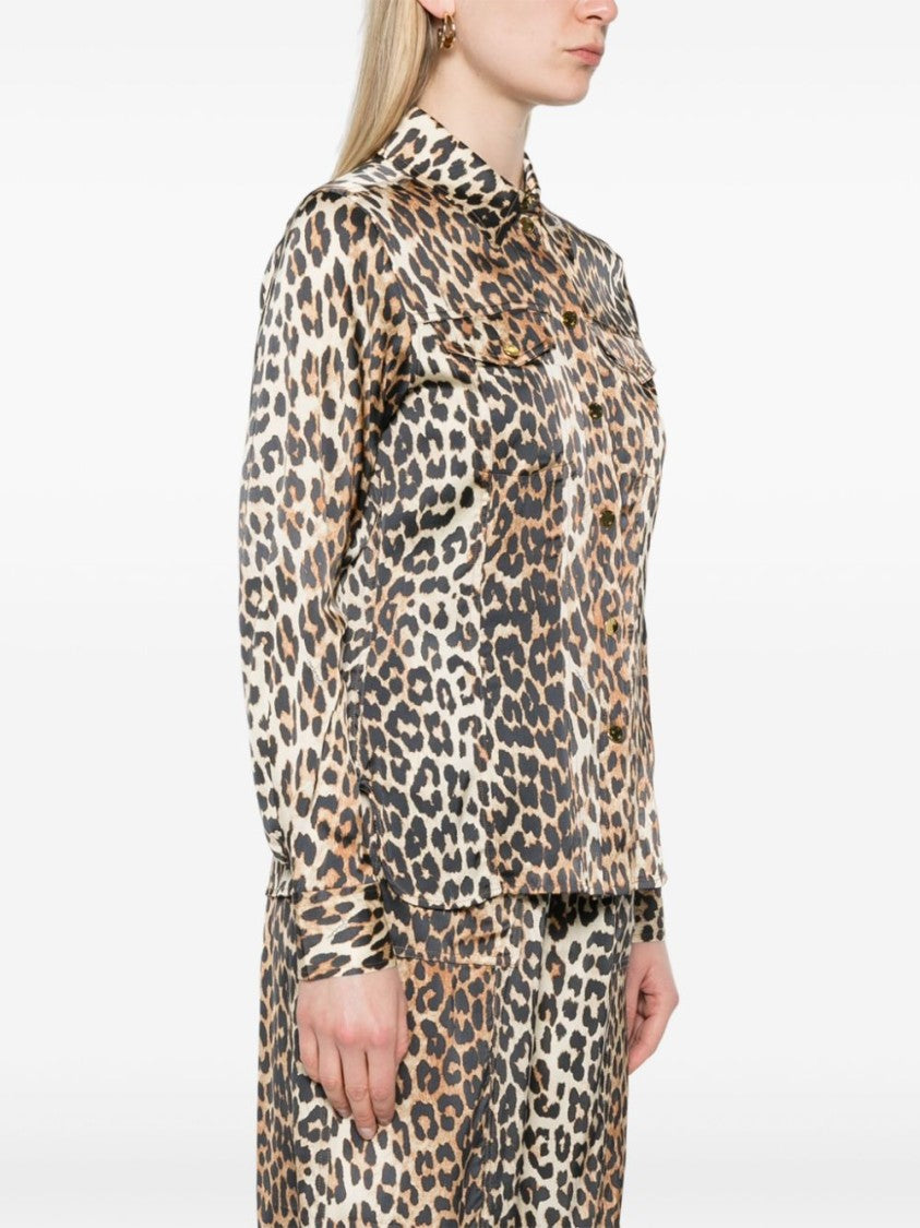 Ganni Leopard Print Ganni Shirt