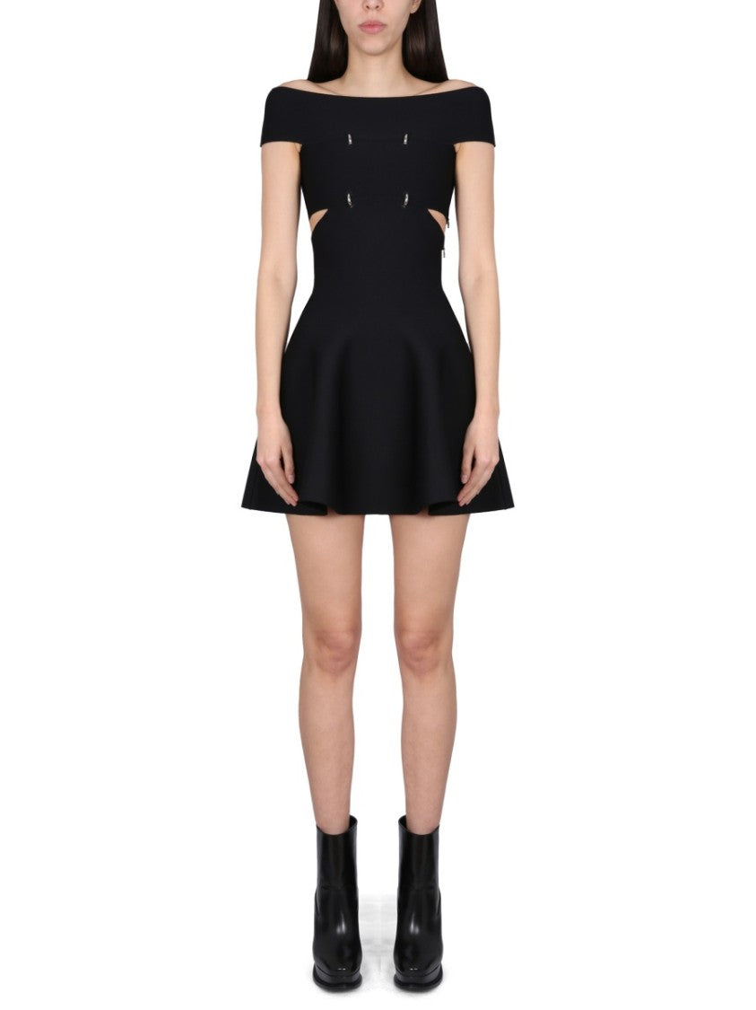 Alexander Mcqueen Mini Dress With Bare Shoulders