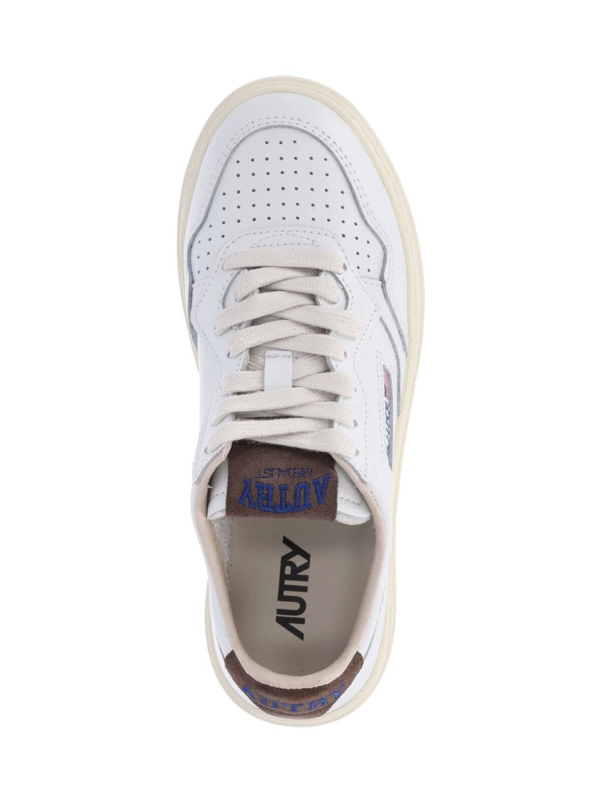 Autry Low-Top Leather Sneakers With Round Toe